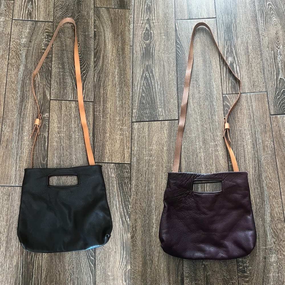 NWOT AWL SNAP color blocked soft pebbled leather boho crossbody/handbag